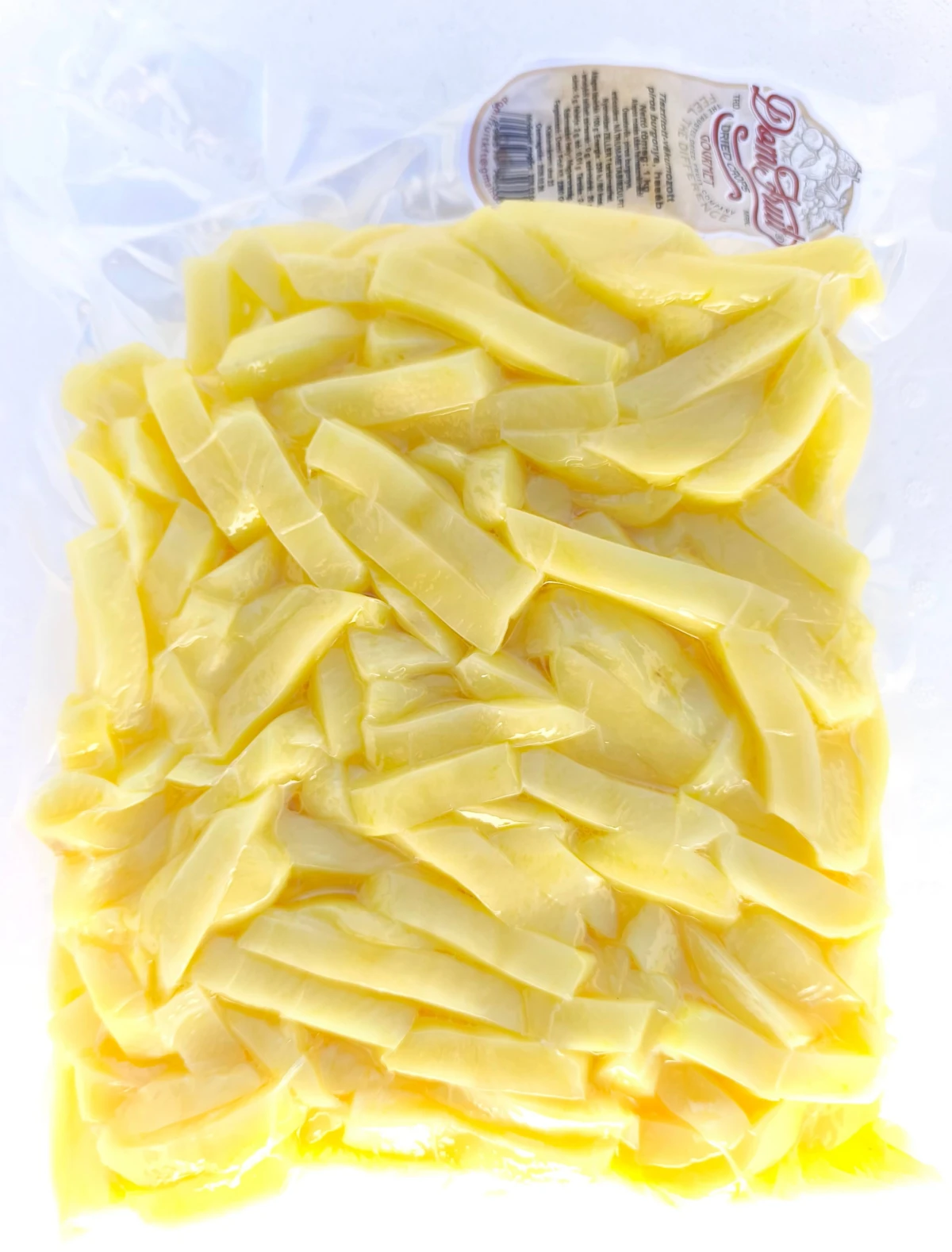 Piros, hasáb burgonya, tisztított, vákuumcsomagolt, 1 kg