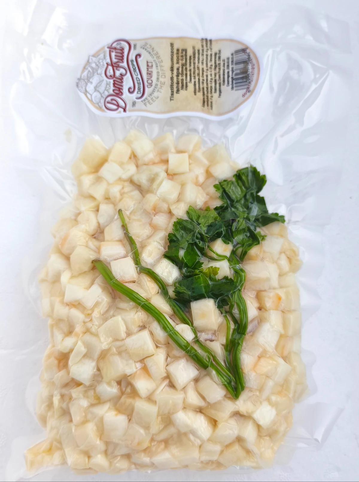 Fehérrépa, kocka, tisztított, vákuumcsomagolt, 5 kg