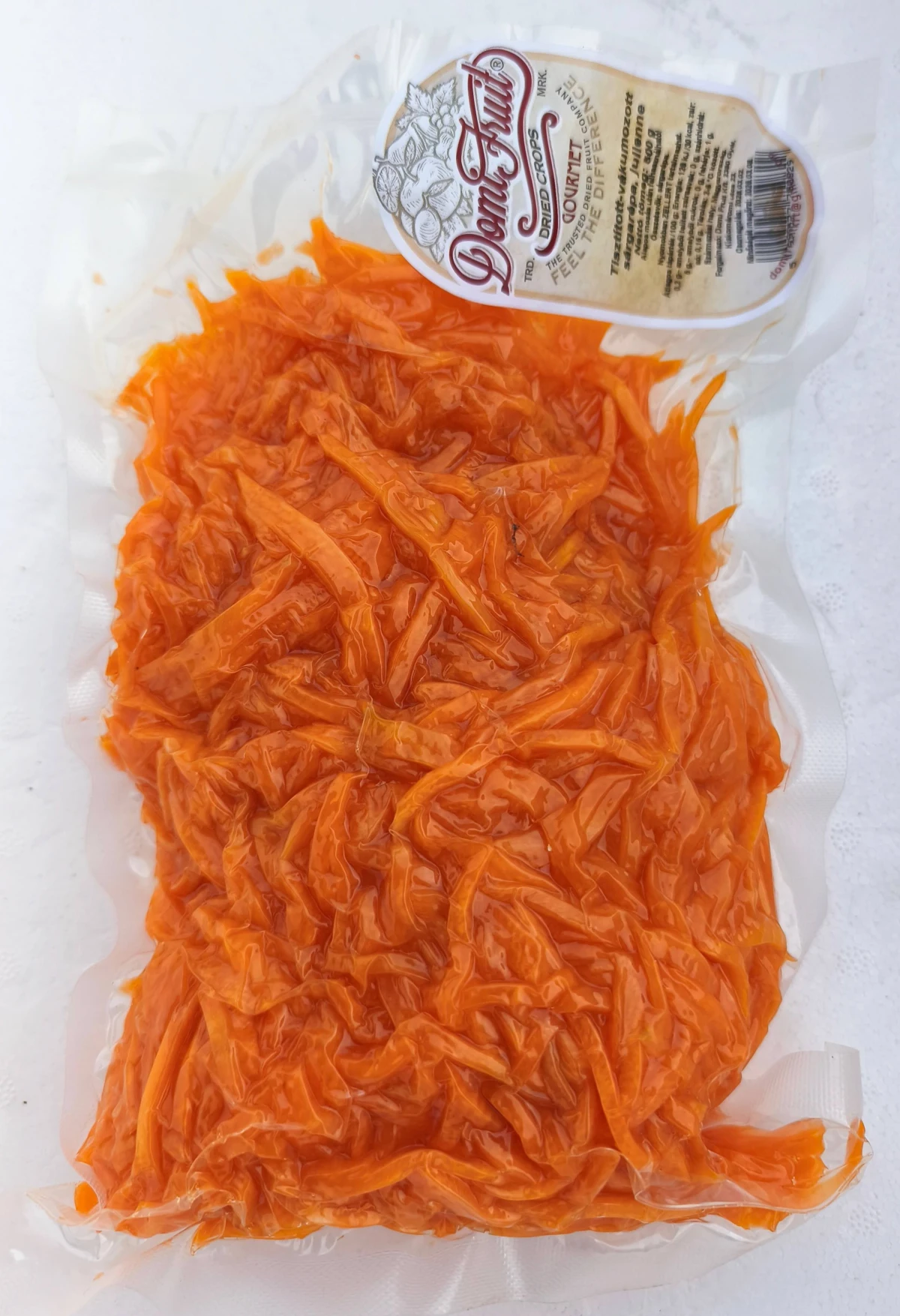 Sárgarépa, julienne, tisztított, vákuumcsomagolt, 2 kg