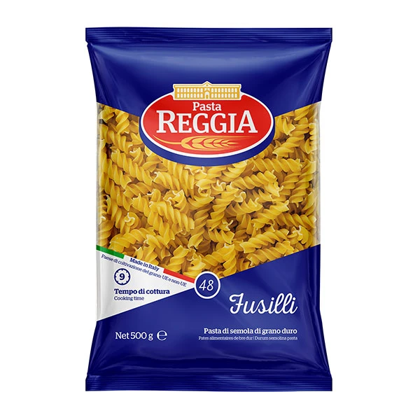Reggia fusilli /felezett nagy orsó durumtészta (48) 500 g